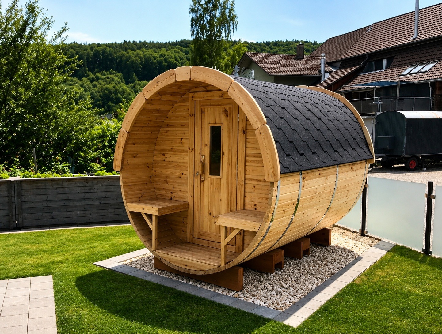 Sauna Barril 2.4 m ø 2.27 m